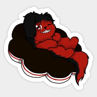 creepypasta smile dog chibi Sticker